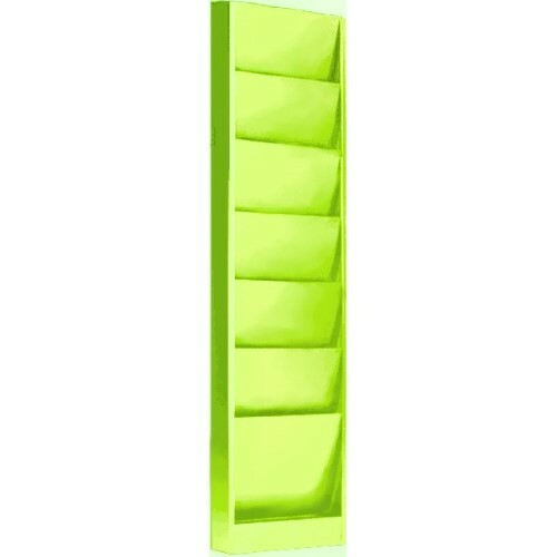 Steel Wall Mounted Clipboard Holder / Organizer Rack Falcon Model 206, 6 Pockets - Picture 7 of 12