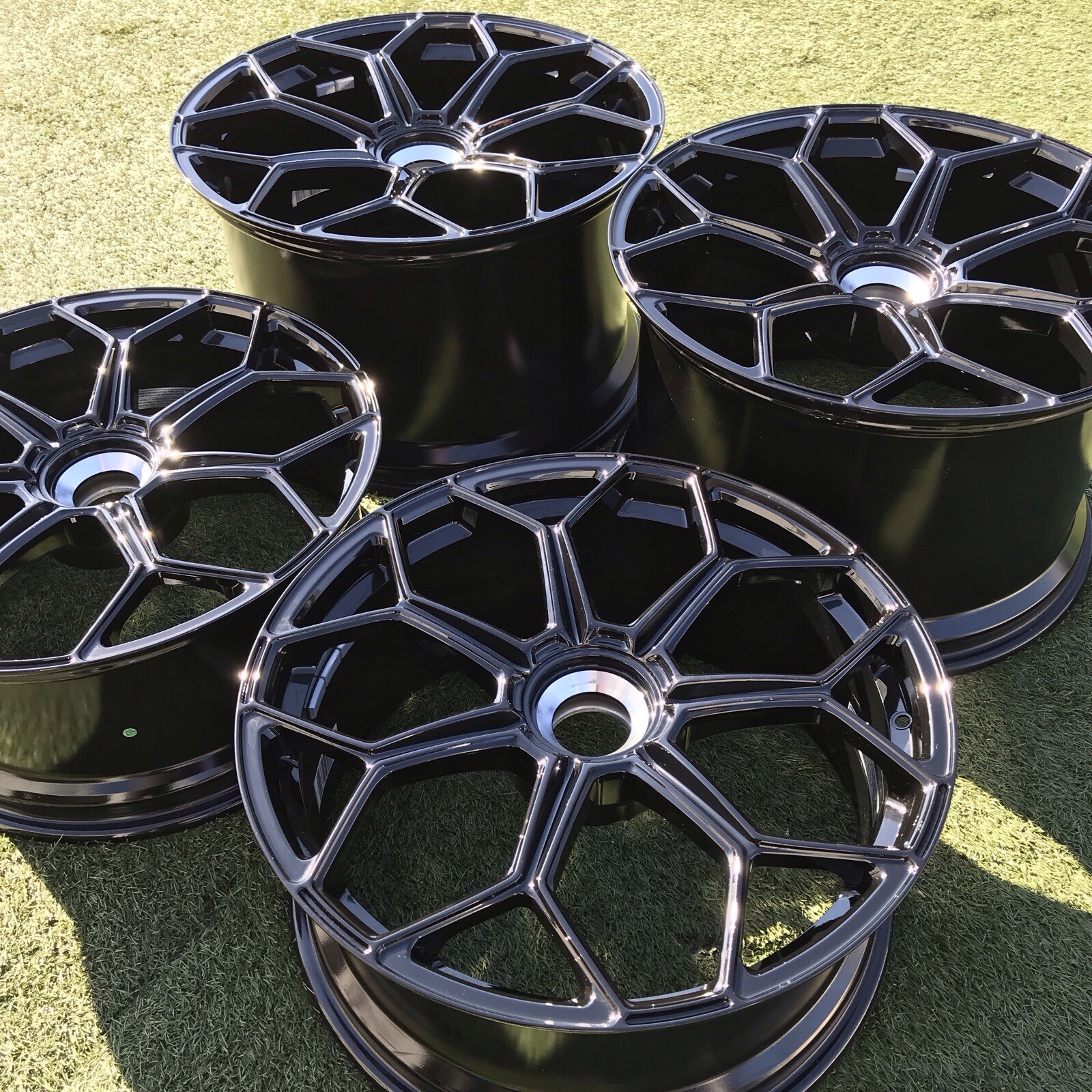 20 21 LAMBORGHINI RIMS GENUINE FACTORY OEM RIMS BLACK ORIGINAL SV SVJ 470601017