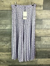Gonna donna midi Zara taglia media lilla raso plissettata animalier maculato blogger preferita