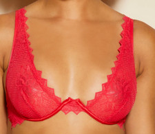Cosabella Leonora Underwire Bra Red SIze 32C EU 70C NWOT