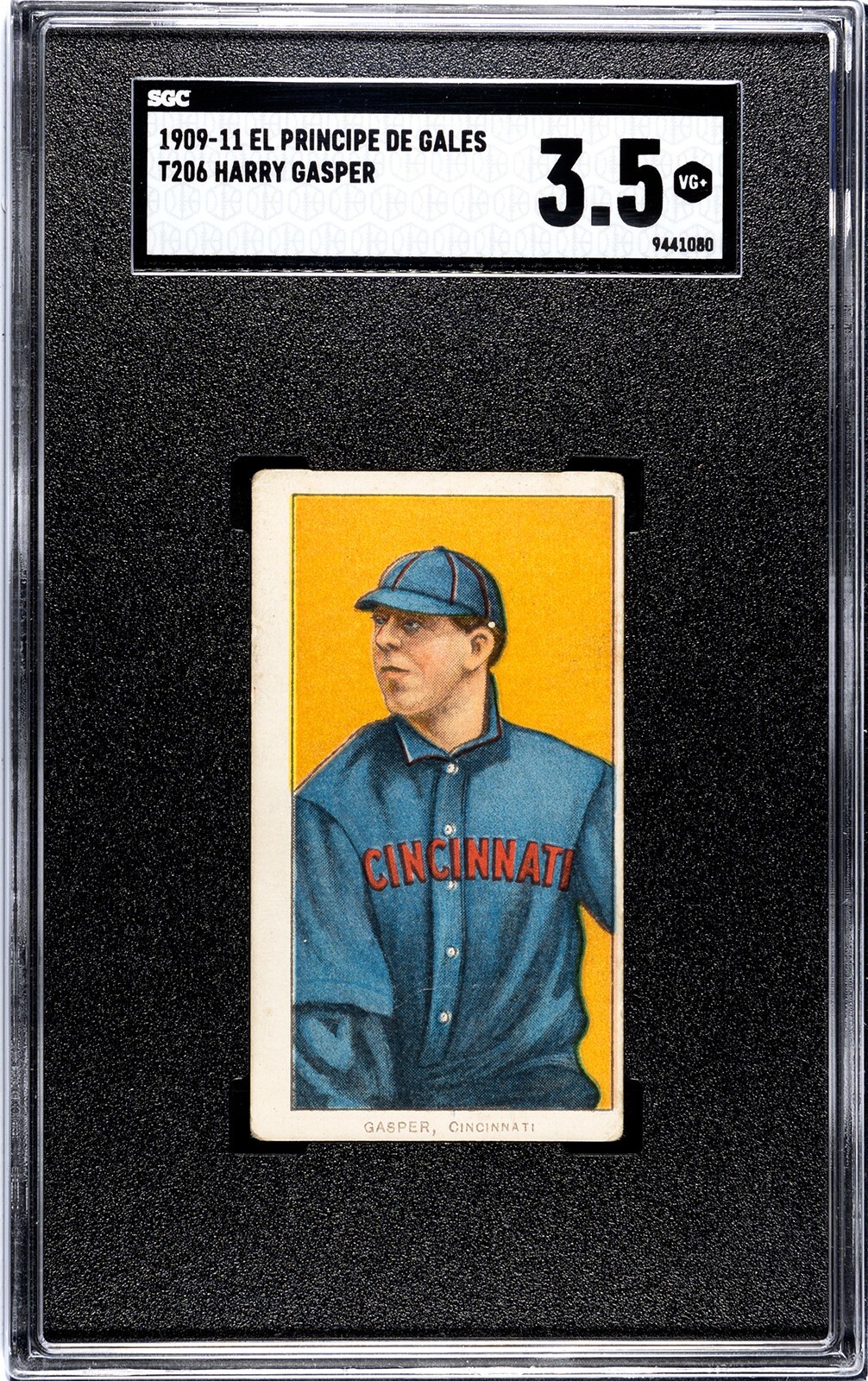 1909-11 T206 Harry Gasper El Principe De Gales SGC 3.5