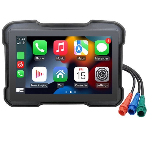 5"Touch Screen Motorcycle Wireless CarPlay Portable Navigator Dash Cam DVR TPMS - Imagen 9 de 10