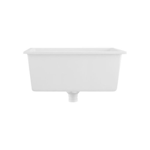 Kitchen Sink 70x45cm Granite Basin Single Bowl White - Picture 4 of 6