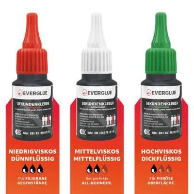 BIG DIFFERENCE Everglue Sekundenkleber mit Dosierklappe - Schnell (175 EUR/1000 ml)