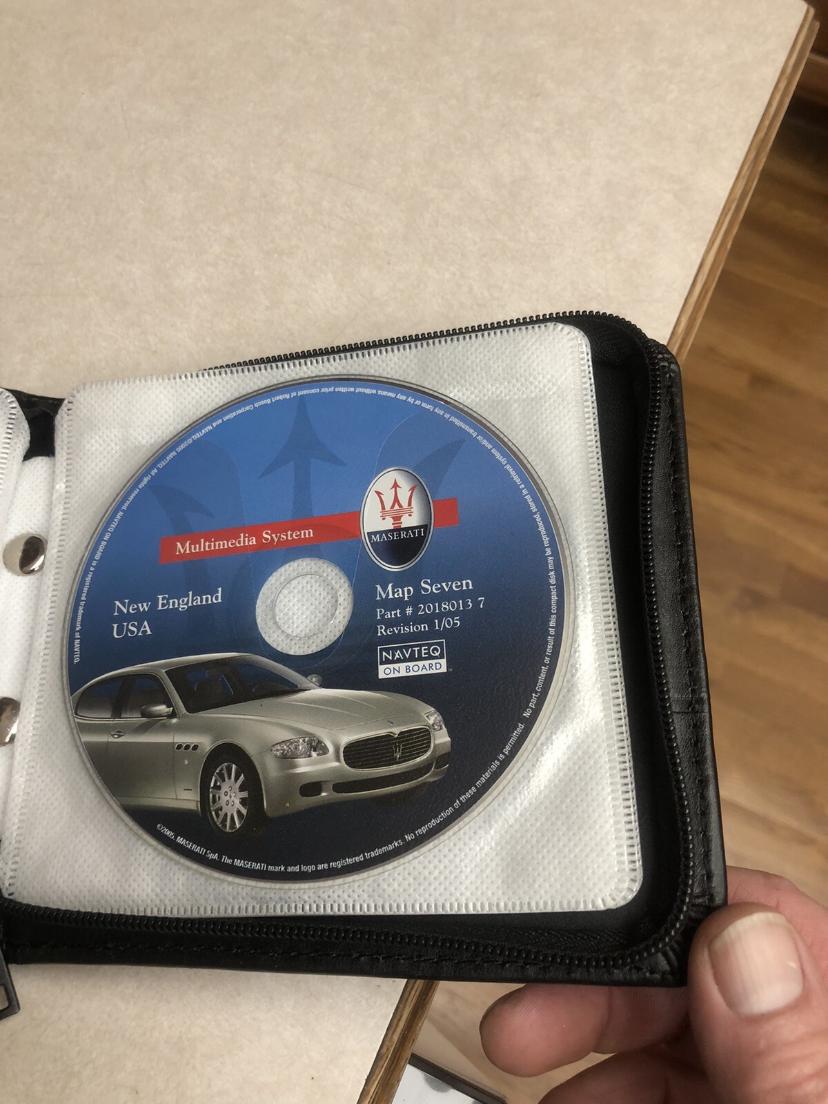 MASERATI GPS NAVIGATION DISCS CD OEM 2018013  Maps Complete W/Case 1/05 Revision