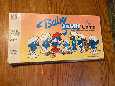 vintage htf 1984 Baby Smurf Board Game Milton Bradley | eBay