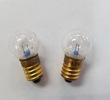 2x Mini SCREW 4.8v TORCH LIGHT BULB TWIN PACK 300mA  MES Round E10 Fitting