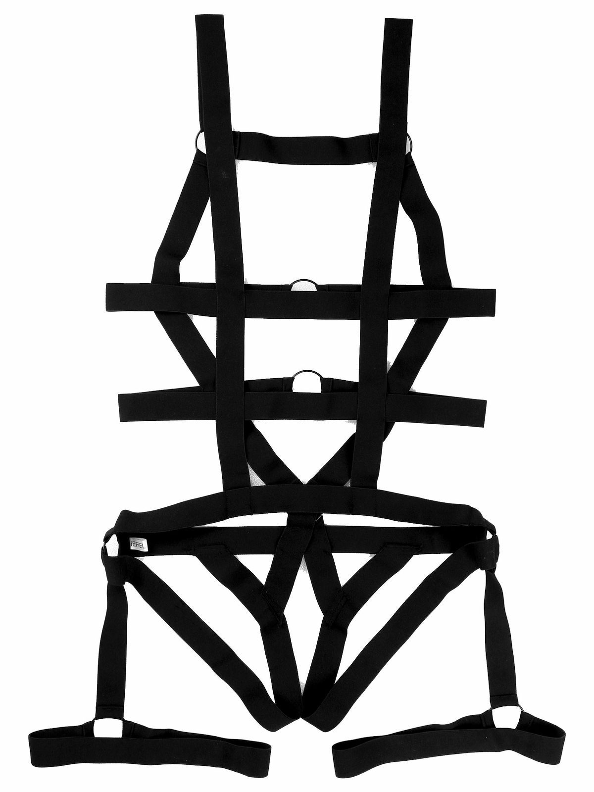 Herren Nylon Harness Geschirre Stretch Bodysuit Nachtclub Sexy Kleidung 