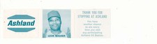 1967 Leon Wagner Cleveland Indians Ashland oil station card bm