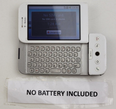 HTC Dream Google G1 (DREA100) 128MB - White (T-Mobile) Smartphone - J4619