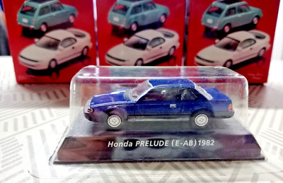Honda PRELUDE 2nd gen (E-AB) 1982 1/64 model blue | eBay