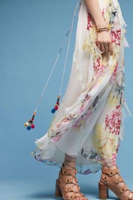 chinese dress ladies Maris Floral Palmer Poplin Tiered Maxi Dress