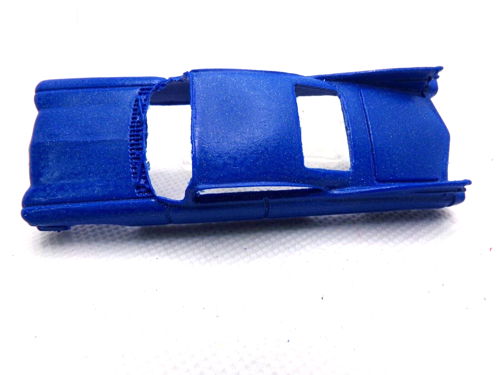 Resin HO SLOT CAR scale 1959 Cadillac cast in satin MF blue 4 Gear body