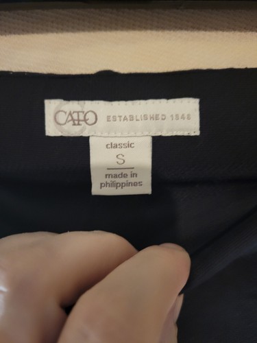 Leggings donna CATO taglia small vestibilità classica gamba larga nero elasticizzato - Foto 4 di 7