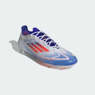 Adidas Soccer Cleats F50 ELITE FG White Red Blue IF8818 Men's US8