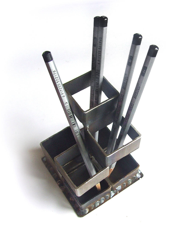 Rose Gold Metal Pen Holder Box Case Organizer Office Home Desk Stationery Decor For Sale Online Ebay