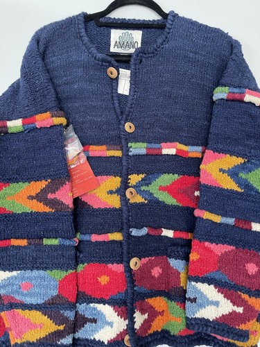 Rare Vintage AMANO Cardigan Sweater, NWT!!! - Picture 9 of 12