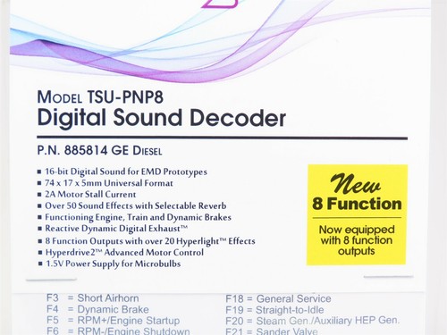 Soundtraxx Tsunami 2 TSU-PNP8 885814 GE Diesel DCC / SOUND Decoder - Picture 3 of 5