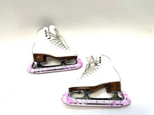 USA RIEDELL Gold Star Figure Ice Skates sz 2.5 Professional MK Sheffield Blades