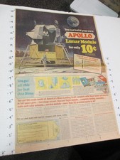 newspaper ad premium 1969 APOLLO Lunar Module model kit Revell space astronaut
