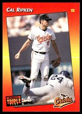 Cal Ripken 1992 Triple Play #199 Baltimore Orioles FREE SHIPPING AutographDen