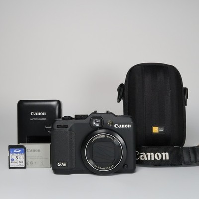 Canon PowerShot G15 12,1 MP Digitalkamera Schwarz Kompakt 5x Optisch