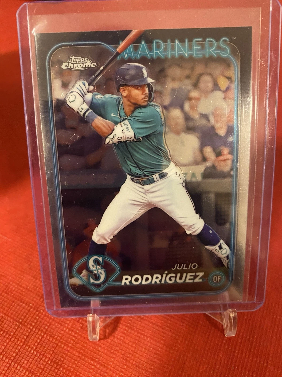 #300 Julio Rodriguez Seattle Mariners Topps Chrome 2024