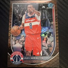 Topps 2025-26 Bowman Chrome Insert #BCV-176 Bub Carrington Washington Wizards