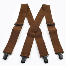5 120Cm Fashion Adults Men'S Suspenders X-Type 4 Clips Braces Wide Adjust Elasti