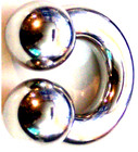 1 -00g 7/8 inch Big Ball 19mm Prince Albert Weight Ring 316L Surgical Steel Sexy — photo 3