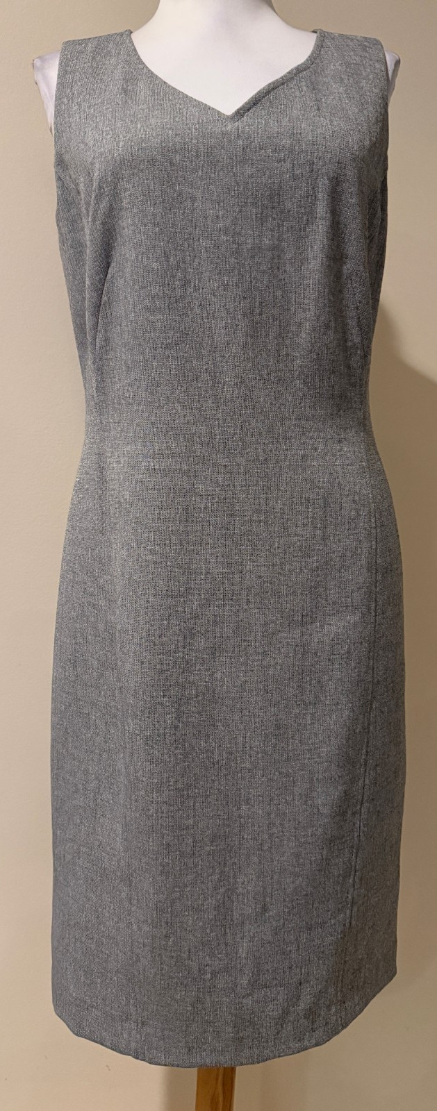KASPER Womens Perfect Basic Gray Career Dress - S… - image 1