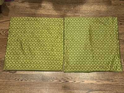 Crate and Barrel 20'' x 20'' Rosello Green Decorative Pillow Covers Set of 2