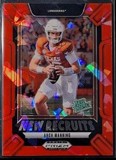 Arch Manning 2025 Panini Prizm Draft Picks New Recruits Red Ice Rated Prospect