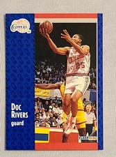1991-92 Fleer Basketball Card #298 Doc Rivers Los Angeles Clippers