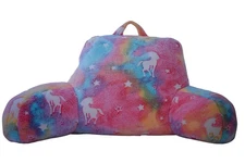 A Nice Night Unicorn Plush Reading Bed Rest Pillow Rainbow Glow In Dark