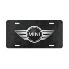 Mini Front Vanity Plate, Personalized Car License, Puzzle Design Gift for Coop