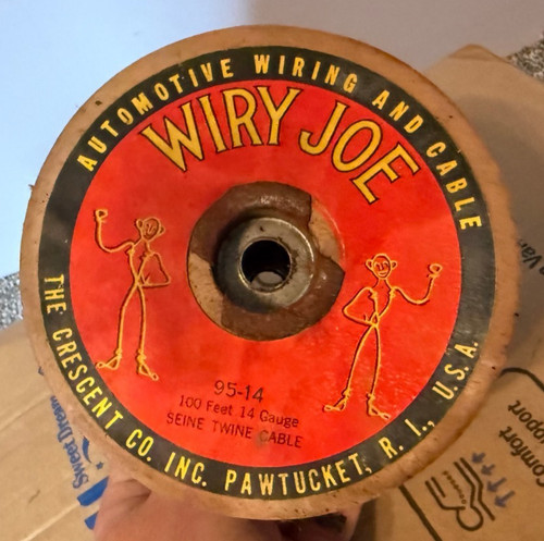 Vintage Partial Roll Wiry Joe Solid Core Seine Twine Cable Wire Hot Rod Custom
