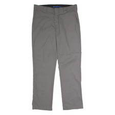 DICKIES Flex Workwear Mens Trousers Grey Slim Tapered W34 L32