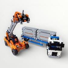 LEGO Technic 42062 Container-Transport LKW Truck mit Lader Stapler Set