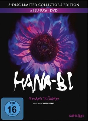 Hana-Bi - Feuerblume - Takeshi Kitano - Blu-ray+DVD Mediabook NEU & OVP RAR OOP