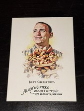 2008 Topps Allen & Ginter Joey Chestnut RC Rookie Card #109 Nathan's Hot Dog . rookie card picture