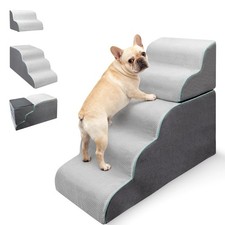 Dog Stairs Ramp for Small Dogs,5-Step Dog Steps,Foldable Pet Stairs for High ...