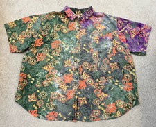 Worn To Perfection Venezia Hawaiian Shirt Colorful Size 26/28 29.5 X 30 RARE