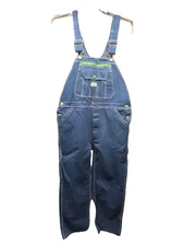 Liberty Men’s Duck Bib Overalls 36 X 32 Denim Utility Workwear