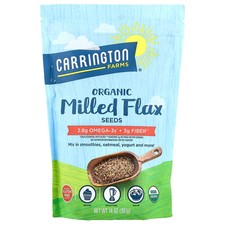 Organic Milled Flax Seeds, 14 oz 397 g 