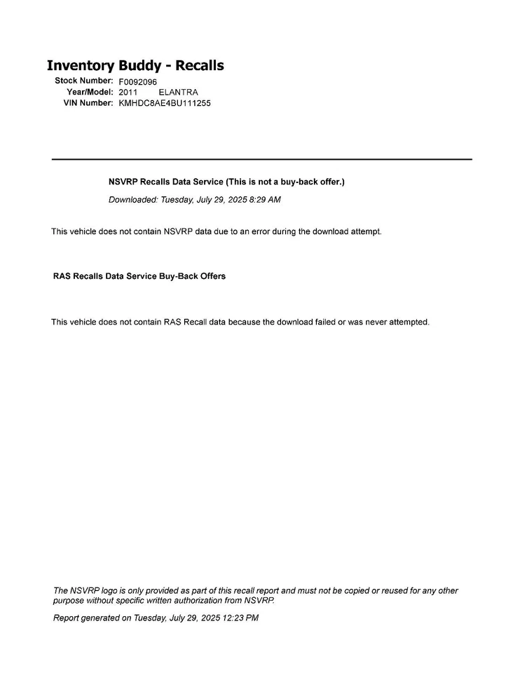 Used Engine Coolant Reservoir fits: 2011 Hyundai Elantra SW Grade A - Image 2 of 4