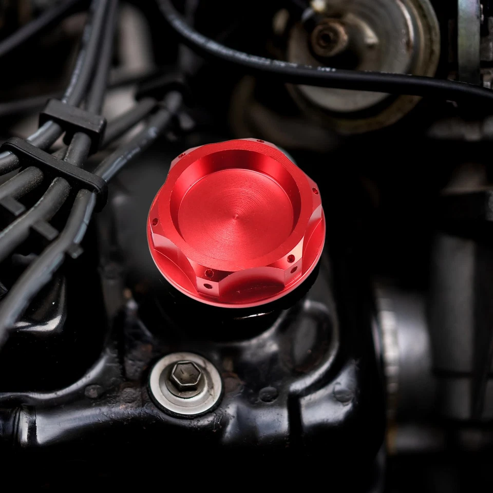 Red Car Gas Engine Oil Filler Cap Plug Cover for Subaru Impreza Outback Legacy - Image 2 of 4