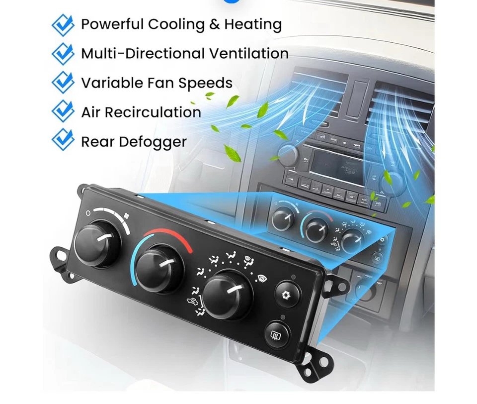 Front A/C Heater Climate Control Module For 2006-2008 Dodge Ram 1500 2500 3500 - Image 2 of 4