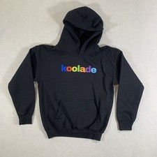Koolade Hoodie Sweatshirt Youth Small Black Spell Out Logo