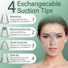 Blackhead Remover Sucker Cleaner Vacuum - Nose Face Acne Pimple Pore Cleanser